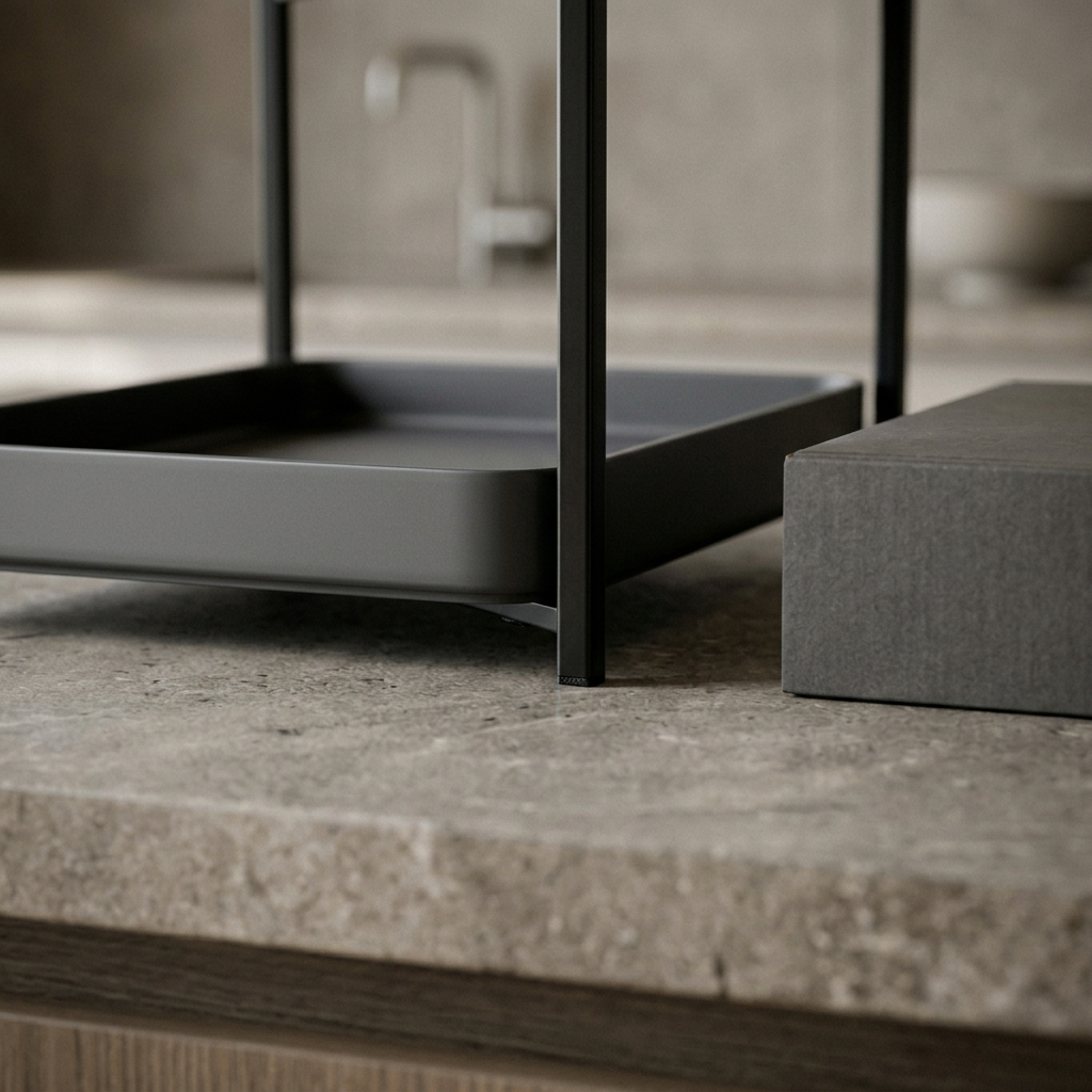 Noirline lower tray and frame concept detail