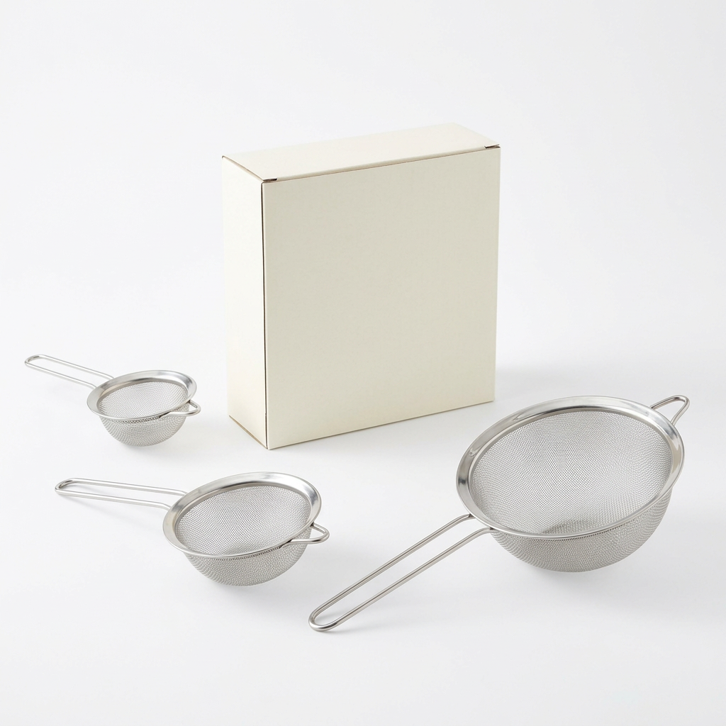 Fine Mesh Stainless Steel Strainer Set