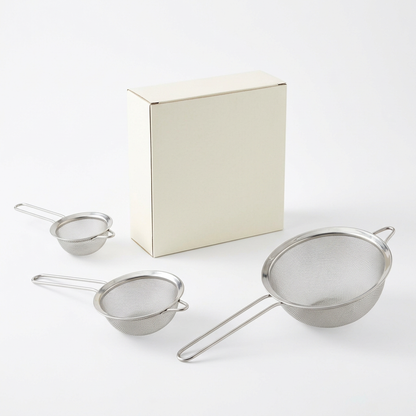 Fine Mesh Stainless Steel Strainer Set