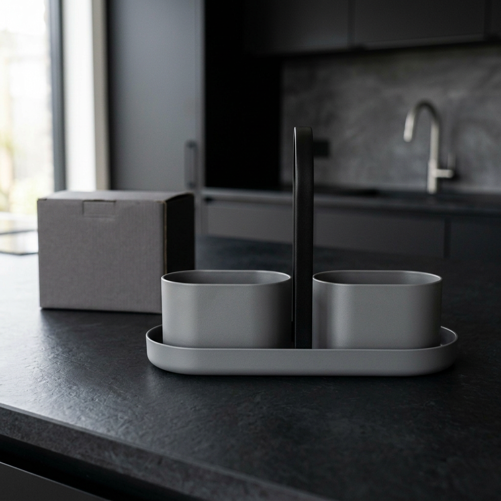 Obsidian kitchen caddy concept second hero with plain carton