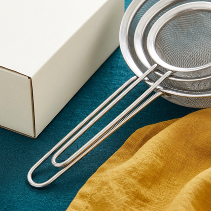 Fine Mesh Stainless Steel Strainer Set