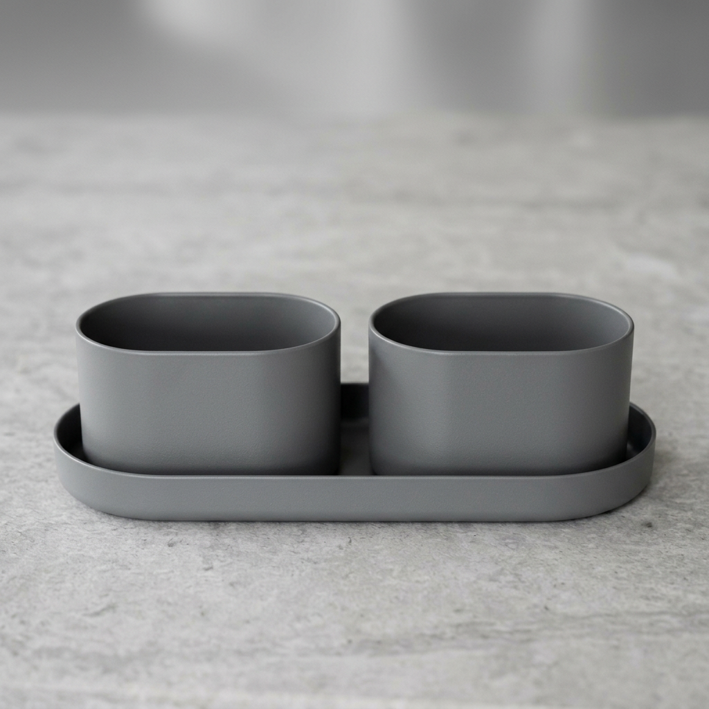 Obsidian oval base tray concept detail
