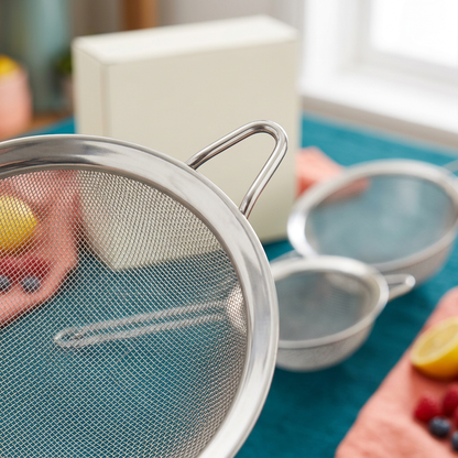 Fine Mesh Stainless Steel Strainer Set