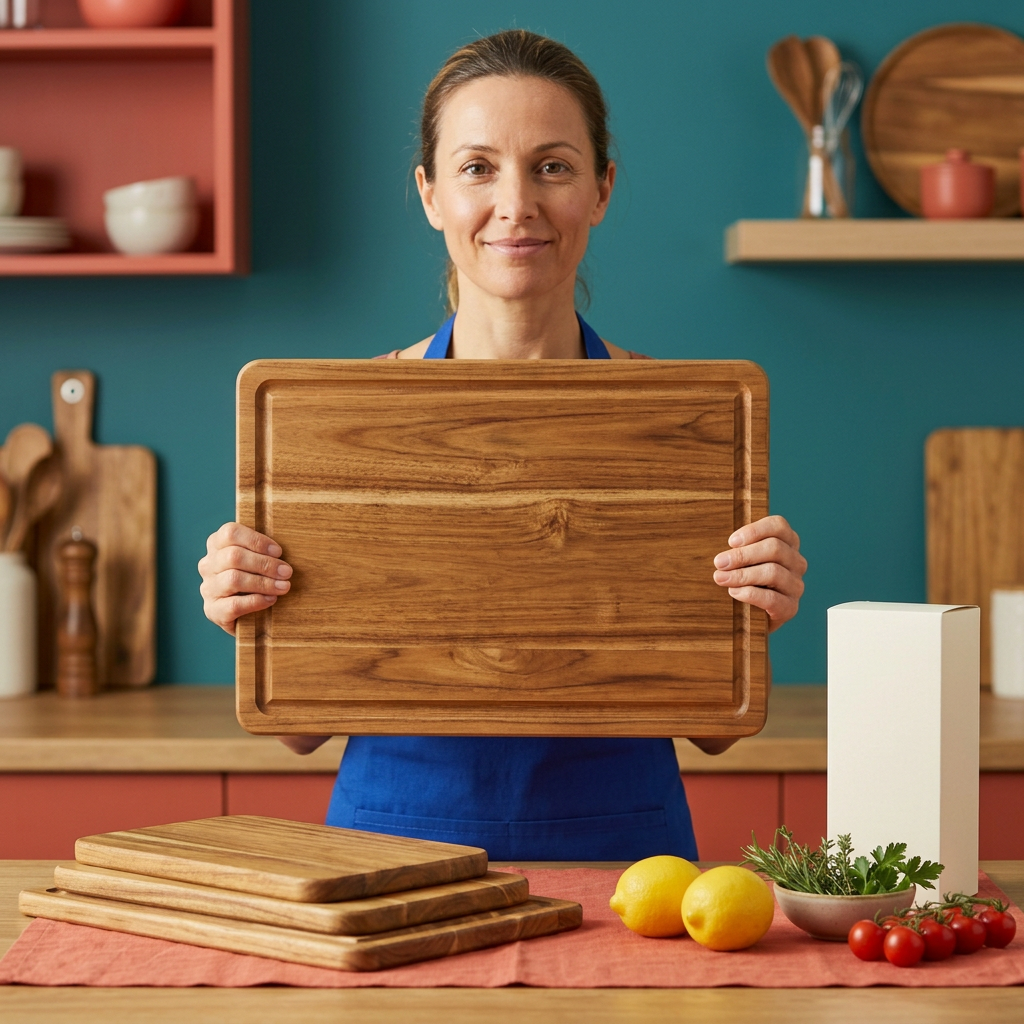 Acacia Wood Cutting Board Set