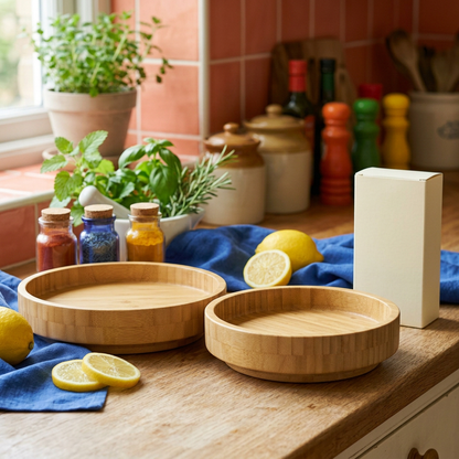 Rotating Bamboo Spice Organizer